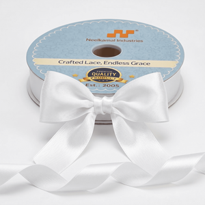 Supplier 6mm White Double Face Satin Ribbon Roll for Favor <b>Boxes</b> Card Making Hair Bows Sewing Bouquet Wrap Gift Decor Crafts DIY - Product Image 1