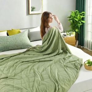 Piumino per tutte le stagioni in cotone Ultra-morbido Premium Queen/King Size estivo biancheria da letto per aria condizionata trapunta artigianale Comfort - Product Image 6