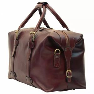 New Arrival Luxury leather Duffle Bag Adjustable <b>Strap</b> Zipper Closure Large Capacity Multi-Function for Travel Daily - Product Image 2