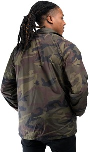 Men's Camouflage Windproof <b>Coach</b> Jacket Regular Fit Turn-down Collar Polyester Shell Casual Autumn Wear - Product Image 3