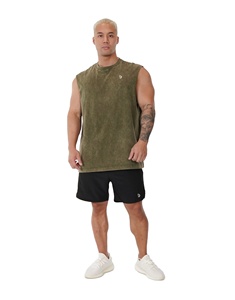 Camiseta sin mangas transpirable de gran tamaño para hombre, camisa muscular de gimnasio holgada para culturismo y ropa informal - Product Image 3