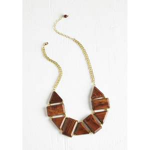 Collar de Cuentas de Madera con Cristales, Accesorios de Moda de Lujo Hechos a Mano para Mujer - Product Image 1