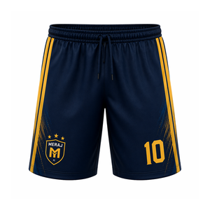 Ensemble de vêtements de sport unisexe personnalisé pour équipe de football adulte, short respirant à séchage rapide 100% coton, impression numérique sur le devant automatisée - Product Image 4