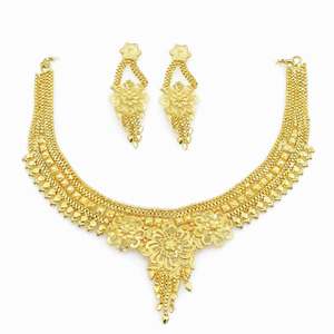 Collares de Moda Chapados en Oro Micro de 14K, 18K y 24K al por Mayor, Collares Cortos de Latón con Microformación de Oro, Joyería de Diseño Tradicional - Product Image 2