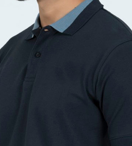 T-shirt formel pour homme de qualité supérieure, à manches courtes, imprimé, léger, respirant, en tissu tricoté écologique - Product Image 2