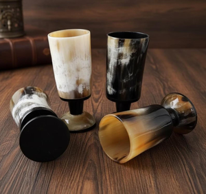 Cuenco Artesanal Ecológico de Estilo Religioso con Diseño Único en Forma de Cuerno, Clásico Vintage con Tapa por MULTI CRAFT - Product Image 3