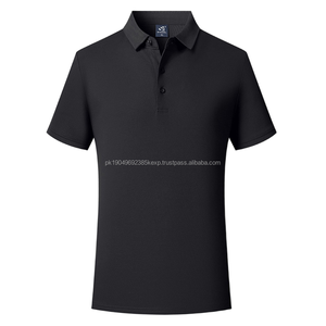 Nouveau Polo Homme Populaire 100% Coton Respirant à Manches Courtes en Maille Imprimé Décontracté Coupe Ample pour le Golf - Product Image 4
