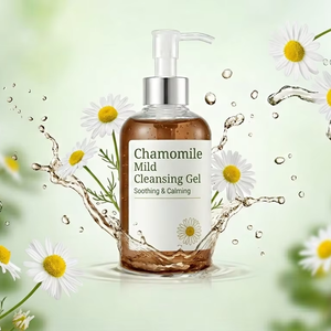Gel Nettoyant Doux à la Camomille Sans Parabène, Contrôle du Sébum, Réducteur de Pores, Hydratant Nourrissant, Revitalisant Cutané, Formule ODM/OBM - Product Image 1