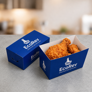 Cajas de Cartón Desechables Biodegradables y Ecológicas para Alimentos, Aptas para Comida Rápida como Pollo Frito, Papas Fritas y Hamburguesas, Personalizables - Product Image 5