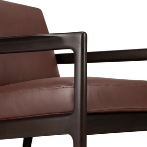 Chaise de jardin en teck moderne et écologique pour hôtel, avec pieds coniques, design mi-siècle, mobilier d'extérieur, assise confortable - Product Image 5