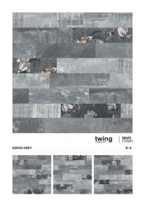 Carrelage en porcelaine imitation bois de style classique 600x600 mm, finition mate avec grain réaliste pour les intérieurs rustiques modernes, carreaux indiens - Product Image 3