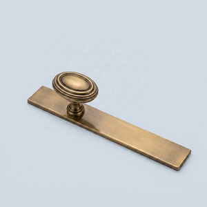 Modern Brass <b>Chrome</b> Oval Cabinet Knob Furniture <b>Handle</b> Durable Design Nickel Polished Hardware Minimalist Eco-Friendly Home - Product Image 3