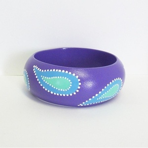 Vibrant Hand-Painted Ethnic Style Handmade <b>Indian</b> Wooden <b>Bangles</b> by RR ENTERPRISES - Product Image 3