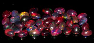 Red Fire Ethiopian <b>Opal</b> Cabochon 6x4mm Oval Loose Gemstone Natural <b>Opal</b> October Birthstone Jewelry Making Wholesale - Product Image 2