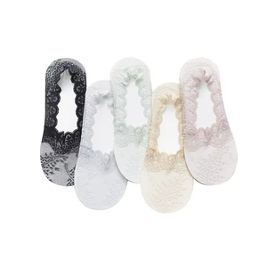 New Summer <b>Lace</b> <b>Socks</b> Dispensing Glue Non-slip Fashion Boat <b>Socks</b> Ladies - Product Image 4