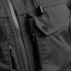 Chaqueta de trabajo para hombre, chaqueta de invierno con capucha, múltiples bolsillos, cierre de cremallera, corte regular - Product Image 5