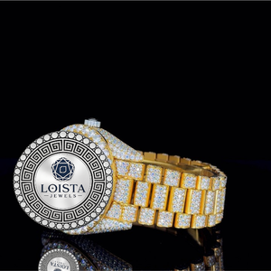 Relojes con Diamantes Completos, Reloj de Diamantes de Moda Lujoso y Moderno con Ajuste Cómodo para el Estilo de Vida Diario, Disponible al por Mayor - Product Image 1