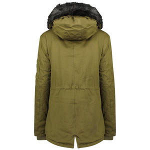 Parka matelassée à capuche moderne et confortable pour femme avec doublure en laine, col en fourrure, poignets élastiques, poches zippées, style urbain hivernal - Product Image 5