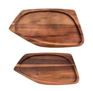 Wholesale Eco-Friendly Customizable Wooden Movable Rectangle Serving Tray Set Modern Scenic Platters for Dining Catering - Product Image 5