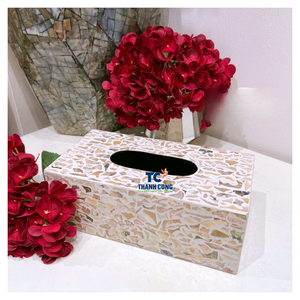 Boîte à mouchoirs en nacre de qualité supérieure pour hôtel, exportateur fiable, Vietnam - Product Image 1