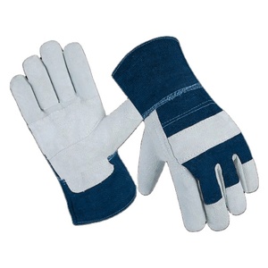 Gants de travail en cuir de vachette renforcé, protection des mains pour la sécurité industrielle, gants de travail robustes pour le jardinage, gants de rigueur canadiens - Product Image 6