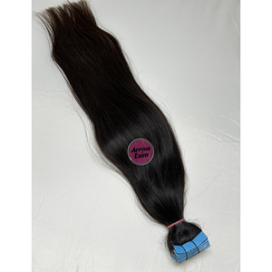 Extensiones de Cabello Adhesivas Invisibles 100% de Una Sola Capa, Grado 12A, Cabello Virgen Remy Indio, Doble Trama a Máquina - Product Image 2