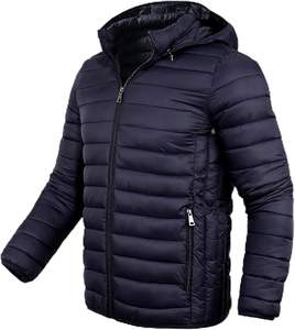 Chaquetas de Invierno para Hombre Estilo Urbano, Chaqueta Acolchada de Color Sólido, Impermeable, de Poliéster con Bolsillos, Ropa de Pakistán - Product Image 1