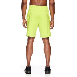 Pantalones Cortos Deportivos Casuales para Hombre, Color Verde Lima, Poliéster de Secado Rápido, Cierre con Cordón, Bolsillos - Product Image 3