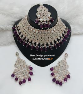 Lucentarts Joyería Étnica para Mujer, la Más Moderna para Bodas Indias, con Circonitas en Forma de Pera y Perlas de Imitación, Bañada en Oro Rosa - Product Image 4