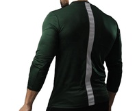 Camiseta de Manga Larga Premium para Hombre, 100% Algodón, Transpirable, de Secado Rápido, Ropa Deportiva, Marca Privada