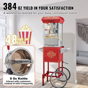 Macchina per Popcorn da 850W, 8 Once, 48 Tazze per Ciclo, Nuova Condizione, Pentola Temperata - Product Image 3