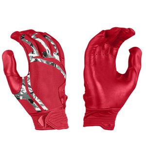 Guantes de Bateo Rojos de Primera Calidad al Por Mayor, con Acolchado de Tela Tejida, Cierre de Gancho y Bucle, Unisex, para Adultos, Guantes de Entrenamiento - Product Image 6