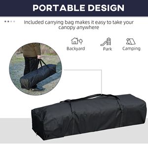 10FT X 19FT Easy up Steel Frame Pop up <b>Tent</b> 3-Level Adjustable Event Party <b>Canopy</b> with Carrying Bag - Product Image 5