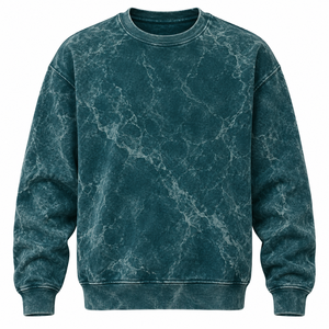 High Quality <b>Sweater</b> Stone Washed <b>Vintage</b> Hoodie 380GSM Solid Anti-shrink Casual Acid Washed Winter Button Hoodies High Street - Product Image 6