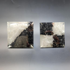 Nueva Pirámide de Orgonita de Turmalina Negra y Selenita con División Vertical, Piedras Preciosas Curativas de Cristal, Venta al por Mayor, Pirámide de Reiki - Product Image 4