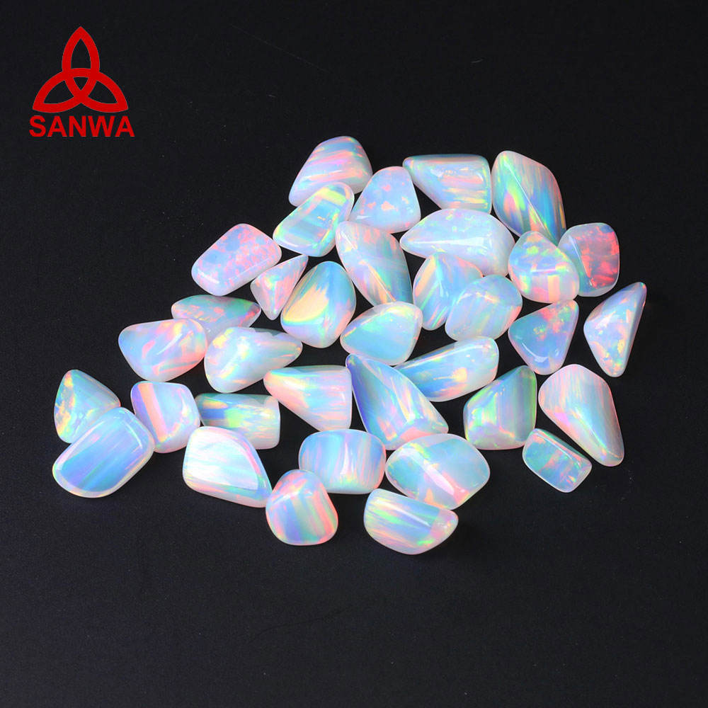 Milky White Opal Stones High Quality Jewelry Materials