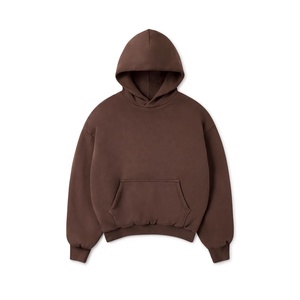 เสื้อฮู้ดดี้ผู้ชายพรีเมียม ผ้าฟลีซสองชั้น 1000 GSM สีเทอร์ราคอตต้า คุณภาพสูงสุด ผลิตจากผ้าฝ้าย 100% ระบายอากาศได้ดี ออกแบบมาอย่างพิถีพิถัน - Product Image 1