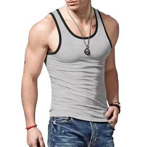 Vêtements de fitness pour hommes avec logo personnalisé, débardeur de musculation, vêtements de sport, style tendance, vêtements de gym pour hommes - Product Image 3