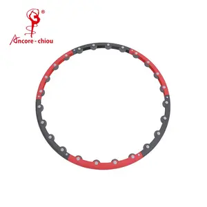 ANCORE Huula Hoops-분리형 PVC 볼 마사지 가중 100cm 1.5kg 칼로리 화상