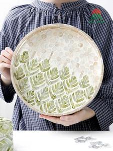 Nouveau design, plateau rond de luxe décoratif pour la table, pour les collations, les fruits, les aliments, en forme de coquillage - Product Image 5