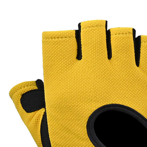 Professional Suede Weightlifting <b>Gloves</b> for Gym Fitness Training Sports Strong Grip Non-Slip Half-Finger Adjustable Wrist Strap - Product Image 5