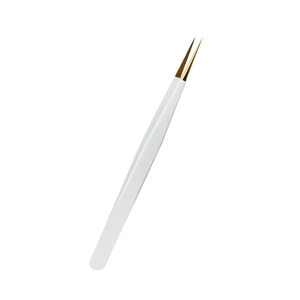 <b>Precision</b> Stainless Steel Eyelash Tweezers Smooth Tip For Lash Extension <b>Tools</b> with Customized Logo - Product Image 1