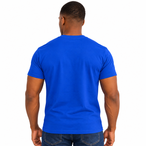 Camiseta de Algodón con Cuello Redondo y Manga Corta para Hombre, Color Azul Rey, con Estampado Gráfico de la Casa de Sigma, Personalizada para Fraternidad Phi Beta Sigma - Product Image 2