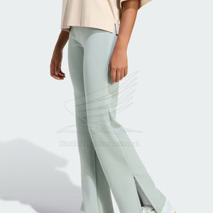 Legging évasé pour femme, dernière conception, taille mi-haute, écologique, respirant, en Spandex/Polyester, fabriqué au Pakistan - Product Image 3