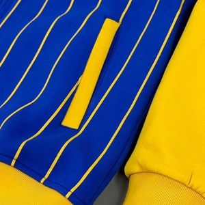 Chaqueta Deportiva Sigma Gamma Rho de Forro Polar con Rayas, Estilo Universitario, con Cierre, Cálida, Personalizable con Bordado OEM - Product Image 4