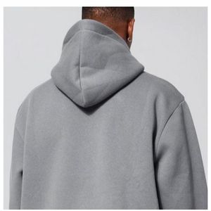 เสื้อฮู้ดผ้าคอตตอนหนานุ่มคุณภาพสูงสำหรับฤดูหนาว แบบเรียบ สั่งทำได้ พร้อมปักโลโก้ OEM สำหรับผู้ชายและผู้หญิง สไตล์สตรีทแวร์ ขายส่ง - Product Image 4