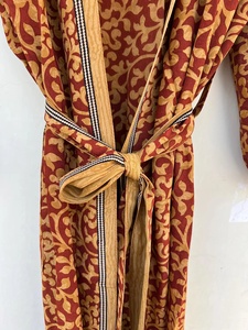 Robe Kimono en Crêpe de Soie Robe Kimono Longue en Soie Robes Femme Kimono Floral - Product Image 4