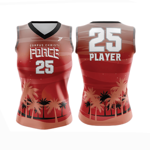 Color Block <b>Volleyball</b> Jersey Women Girls Two Tone Uniform Breathable Polyester Custom Logo Design Number OEM Wholesale Factory - Product Image 1