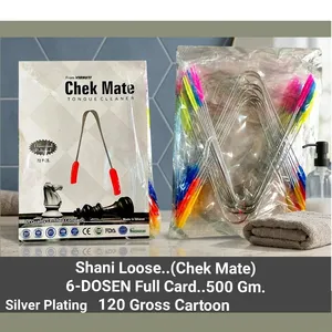 Grattoir à langue de qualité supérieure avec manche en plastique, outil pratique d'hygiène buccale pour le soin quotidien de la bouche, en promotion - Product Image 1