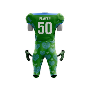 Vente en gros de nouveaux uniformes de football américain personnalisés, 100% polyester, séchage rapide, respirant, impression sublimée, équipe Lamar Jackson - Product Image 6